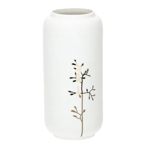 räder Living Vase Goldzweig – Elegante Porzellanvase - Vasen | Edle Porzellanvase mit goldfarbenem Zweig und schöner Prägung, ideal für stilvolle Blumenarrangements und als Geschenk für besondere Anlässe.