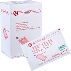 Nobamed Pflaster Rudavlies, 50 Strips, steril, sensitiv, elastisch, atmungsaktiv, 15x10cm