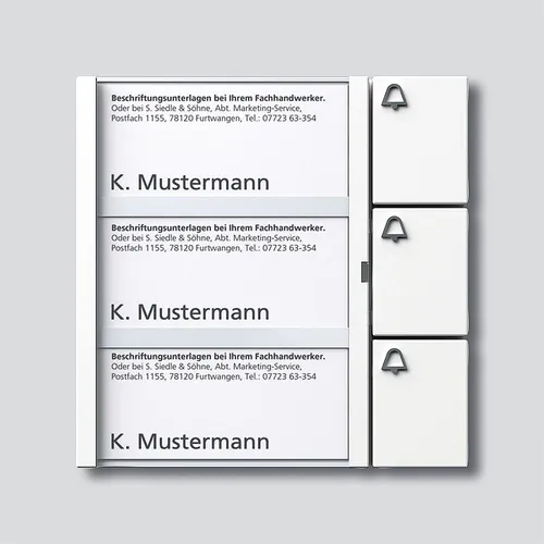 Siedle Vario Bus-Tasten-Modul BTM 650-03 W - Hochwertiges Gegensprechanlagen-Modul, für zuverlässige Kommunikation und einfache Installation