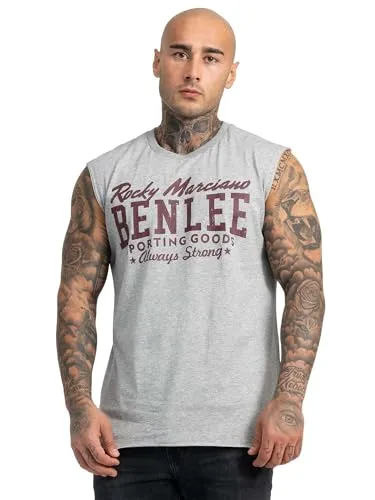 BENLEE Herren ärmelloses T-Shirt LASTARZA schmale Passform, Marl Grey, XL