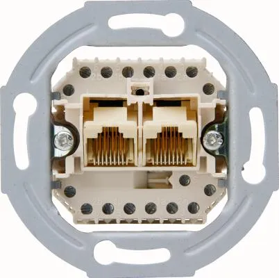 Produktbild Kopp UAE-Anschlussdose, für Telefon-und Datentechnik, RJ11/12, RJ45, 8 Pole belegbar, 2 getrennt (33369402)