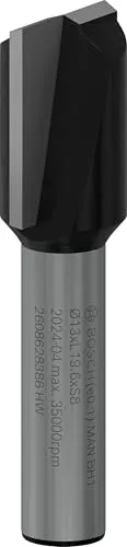 Bosch Professional Nutfräser Standard for Wood (für Holz, Ø 13 mm, Arbeitslänge 20 mm, Zubehör Handfräse), 2608628386, Ø 13mm