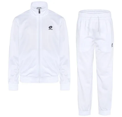 Lotto Trainingsanzug für Kinder, Gr. 170/176 - leicht & bequem in BRIGHT WHITE - Trainingsanzüge für aktive Kinder - dieser Lotto Zweiteiler bietet optimalen Tragekomfort mit feuchtigkeitsableitendem Material und stylishen Details.