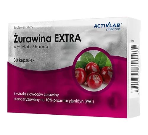 Activlab Cranberry EXTRA mit 10 % PAC und Petersilie, 30 Kapseln