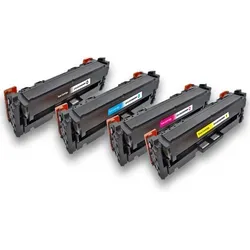Produktbild Kompatibel Canon 046H BK, C, M, Y / 1254C002, 1253C002, 1252C002, 1251C002 Sparset 4 Toner alle Farben von D&C
