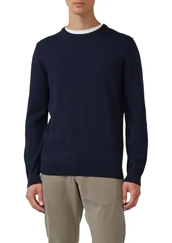 s.Oliver Strickpullover - Meliertes Design, Regular Fit - Strickpullover in melierter Optik mit Rundhalskragen aus 100% Baumwolle, ideal für jeden Anlass. Bequem und vielseitig kombinierbar, bietet er hohen Tragekomfort und eine perfekte Passform.