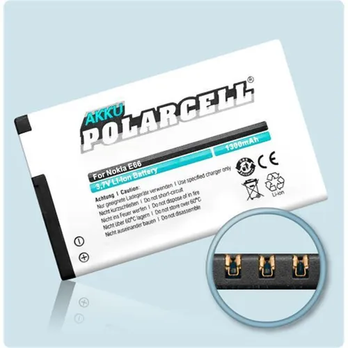 PolarCell Akku für BL-4U - Nokia 300 301 3120 Classic 1100mAh Batterie Handy