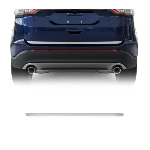 OMAC Zierleisten-Aufkleber für Ford Edge 2015-2018 – Chrom - Langlebiger und rostbeständiger Zierleisten-Aufkleber für den Kofferraum des Ford Edge. Einfache Installation und Reinigung für ein elegantes Finish.