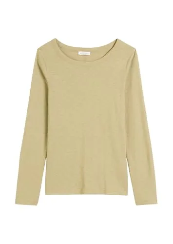 Marc OߴPolo Denim Damen Langarmshirt aus Bio-Baumwolle Slim Fit