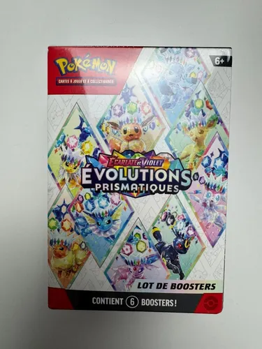Pokémon Booster-Packung: Prismatische Entwicklungen - Sammelkartenspiele: Enthält 6 Booster-Packungen mit 60 Karten, darunter Evoli und seine Entwicklungen – ideal zur Erweiterung deiner Sammlung!