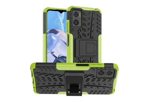 betterfon Handyhülle für Motorola Moto E22 / E22i Robuste Outdoor Schutzhülle Panzer Case, Stoßfeste Dual-Layer Hülle mit Kickstand kratzfest und formstabil