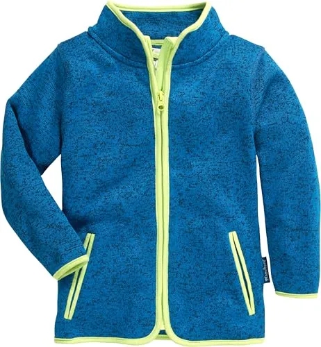 Playshoes Fleece-Jacke Unisex Kinder, blau Strickfleece, 86 in blau von PLAYSHOES