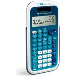 Texas Instruments TI-34 MULTIVIEW Schulrechner - Taschen- & Tischrechner mit 4-zeiligem Display, ideal für den Vergleich mehrerer Berechnungen und unterstützt Bruchrechnung für umfassendes Lernen.