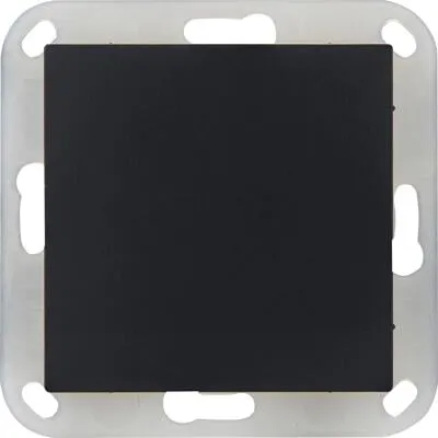 Produktbild OPUS 55 Blindabdeckung mit Kunststofftragring, mattschwarz (512.524.61)