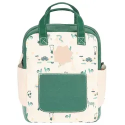 Kinderrucksack Safari - Grün/Weiß