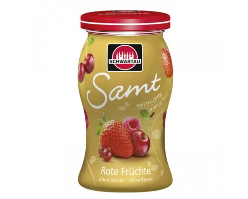 SCHWARTAU Fruchtaufstrich, Schwartau Samt Rote Früchte cremig feiner Fruchtaufstrich 270g