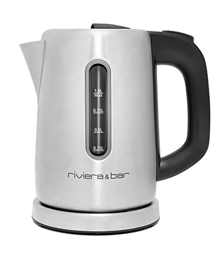 Riviera-et-Bar BBO350 Wasserkocher Sonia Edelstahl - Hochwertiger Edelstahl-Wasserkocher mit eleganter Optik, ideal für schnelle Teezubereitung und stilbewusste Küchen.
