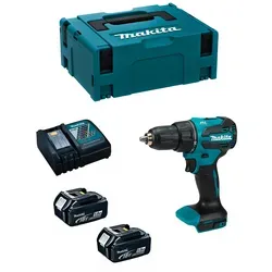 Schlagbohrschrauber MAKITA DHP490RTJ (2 x 5,0 Ah + DC18RC + MAKPAC 2)