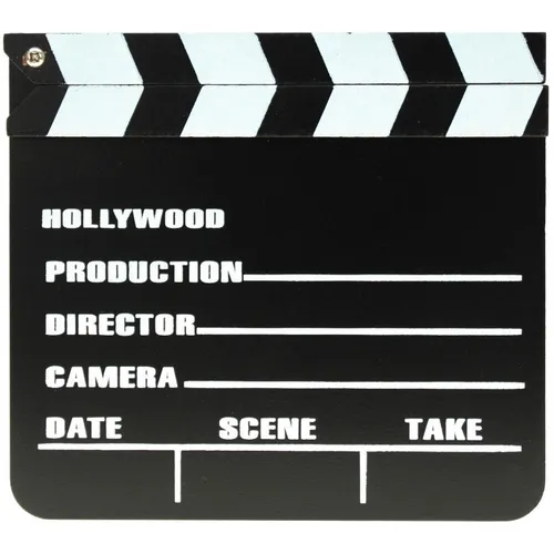 Filmklappe TV-Klappe Regieklappe 20 x 18 cm Film-Klappe Regie-Klappe Movieklappe