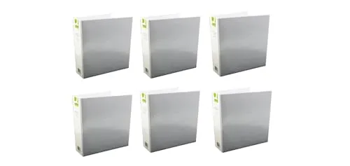 Q-Connect KF01333Q Präsentationsringbuch 4 D-Ringe 50 mm A4 weiß