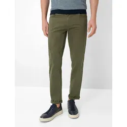 BRAX Herren Style Cooper Marathon Five-Pocket Hose in grün von Brax