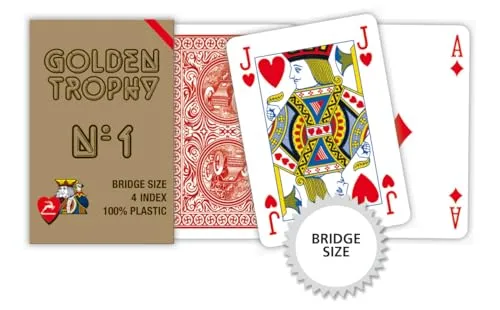 Modiano 300492 Bridge Spielkarten Rot