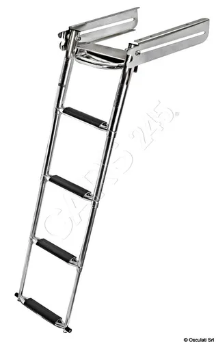 Osculati Große Unterplattform-Schiebeleiter EXTRA-GROSSE SCHRITTE (57 mm)