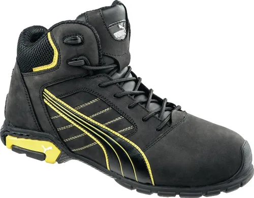 Puma Safety Metro Protect Amsterdam Mid 63.224.0 - S3 SRC Sicherheitsstiefel, atmungsaktiv mit Aluminiumkappe und hohem Durchtrittschutz, ideal für Industrie und Handwerk