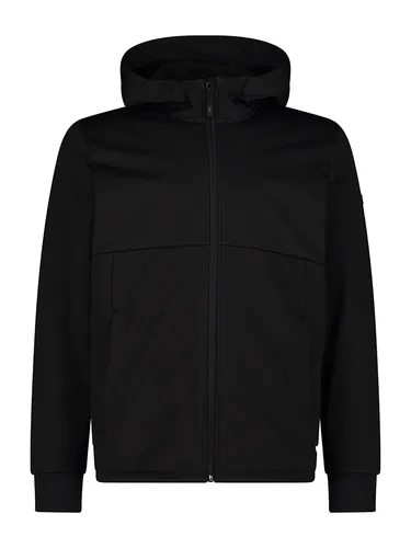 CMP MAN Jacket FIX Hood nero (U901) - Herren Softshell-Jacke - Wasserabweisende Softshell-Jacke mit ClimaProtect-Technologie für optimale Thermoregulierung. Ideal für den Alltag, ausgestattet mit tiefen Reißverschlusstaschen und atmungsaktiven Eigenschaften.