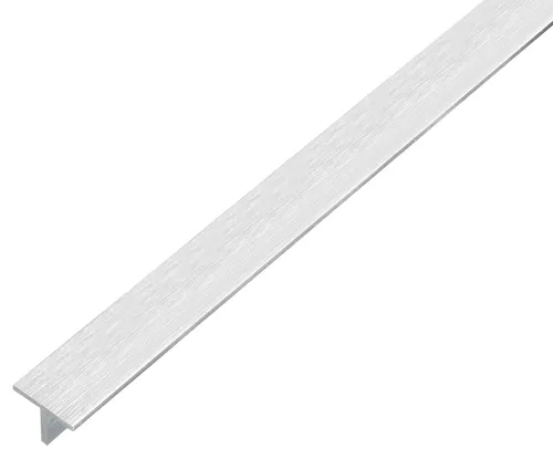 Alberts 4 x T-Profil | Aluminium, edelstahld. hell 1000 x 15 x 15 mm - Praktisches Set mit 4 Aluminium-T-Profilen, ideal für stabile Konstruktionen. Mit einer Materialstärke von 1,5 mm bieten sie zuverlässige Unterstützung in verschiedenen Projekten.