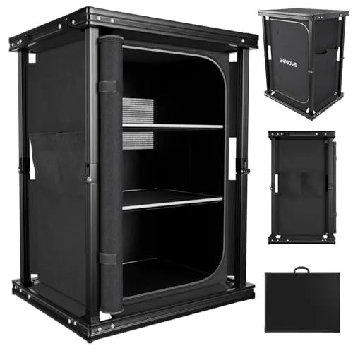 24Move Campingschrank BERGAMO – Faltbare Aluminium Reiseküche