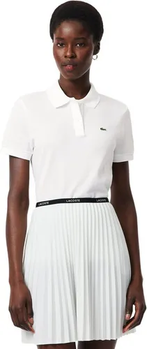 Lacoste Poloshirt Kurzarm mit Polokragen in Weiß - Hochwertiges Poloshirt aus 100% Baumwolle, ideal für lässige Anlässe. Mit klassischem Polokragen und Knopfleiste für einen zeitlosen Look. Perfekt für den Alltag!