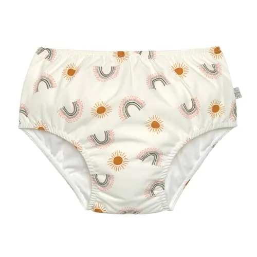 Lässig Splash & Fun Schwimmwindel (Rainbow nature, 92 19-24 Monate) - Baby Badewindelhosen, umweltfreundliche Alternative zur Wegwerfwindel mit UV-Schutz 60, ideal für Strand und Schwimmbad.