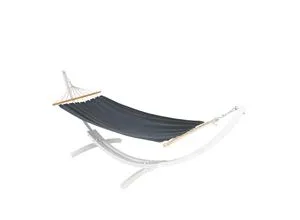 Hängematte mit Gestell MCW-J46, bis 200kg belastbar in grau von MCW