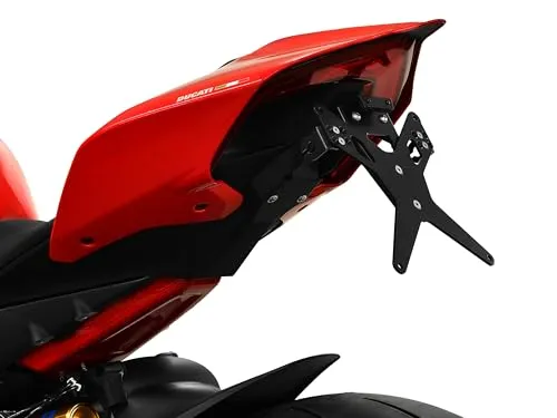 ZIEGER Kennzeichenhalter X-Line für Ducati Panigale V4 - Robuster Kennzeichenhalter für Ducati Panigale V4, witterungsbeständig, sportliche Optik und ABE-frei, ideal für eine perfekte Passform ohne Verkleidungsänderungen.