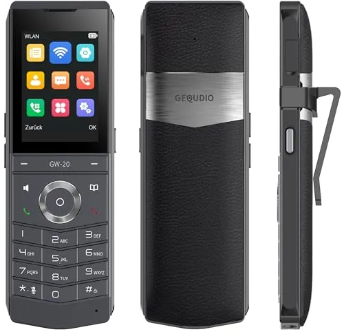 GEQUDIO GW-20 IP Telefon schnurlos mit Ladeschale von GEQUDIO