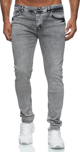 Reslad Jeans Herren Slim Fit Destroyed Jeanshose RS-2091 Grau W34 / L34 - Hochwertige Reslad Jeans Herren im trendigen Destroyed Look. Slim Fit mit elastischem Bund für optimalen Tragekomfort. Ideal für lässige Outfits und vielseitige Kombinationen.