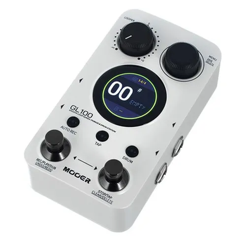 Mooer GL100 Groove Loop B-Stock - Looper und Drum Machine in einem, mit 100 Speicherplätzen und 220 Drum Grooves für kreative Musikproduktion. Ideal für spontane Aufnahmen und perfekte Synchronisierung.