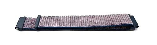 System-S Armband 20 mm aus Nylon für Huawei Watch Smartwatch in Lila