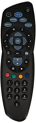 One For All MySKY-Fernbedienung mit Duracell-Batterien - Universelle Fernbedienung für Sky-Geräte, inklusive 2 langlebigen Duracell-Batterien für sofortige Einsatzbereitschaft.