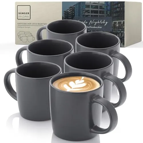 SÄNGER Leeds Nightsky Kaffeebecher Set für 6 Personen in silber von Sänger