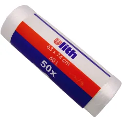 WBV-Oelde GmbH & Co.KG Müllbeutel 60 Liter, transparent, 63 x 74 cm , 1 Rolle = 50 Stück 410015