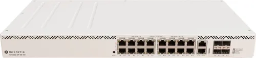 MikroTik Cloud PoE Switch CRS320-8P-8B-4S+RM - Netzwerk-Switch mit 17 Anschlüssen, bietet volle Verwaltung und Gigabit-Geschwindigkeit für zuverlässige Netzwerklösungen.