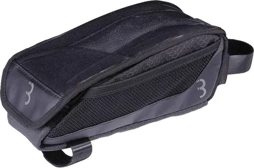 BBB Toptank Rahmentasche Black 750 cm3 - Fahrradtasche für Oberrohrmontage, bietet schnellen Zugriff auf Karten und Wertsachen, mit reflektierenden Elementen für bessere Sichtbarkeit bei Nacht.