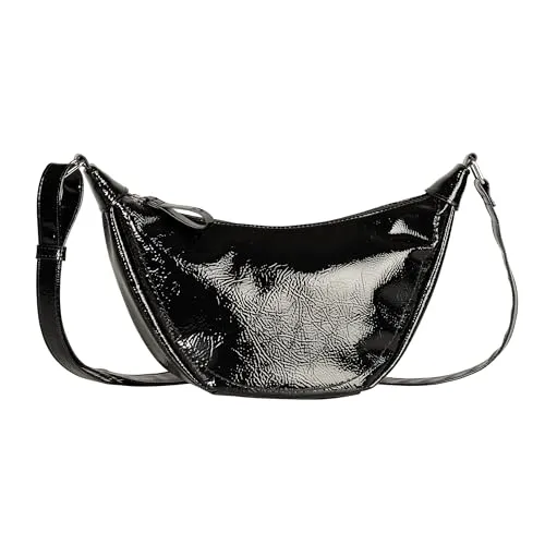 TOM TAILOR Denim Liriel Damen Umhängetasche Crossbody Bag Mittelgroß Schwarz