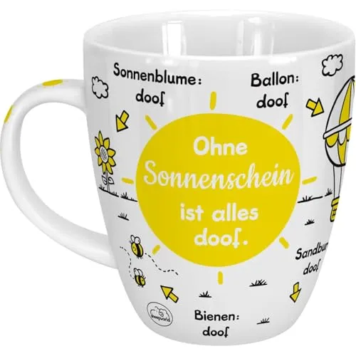 Kaffee- & Teebecher Gelb von Sheepworld