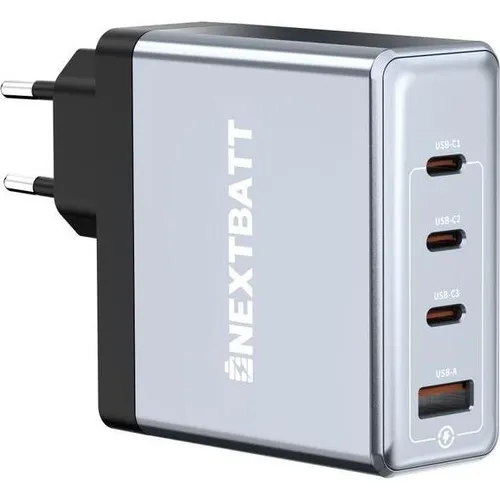 Nextbatt 100W GaN Schnellladegerät 3x USB-C/1x USB-A