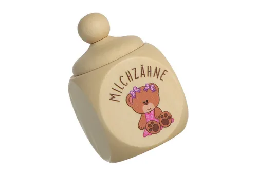 Spruchreif® Zahndose Milchzahndose aus Holz mit Schraubdeckel · Zahndose zur Aufbewahrung (1 St)