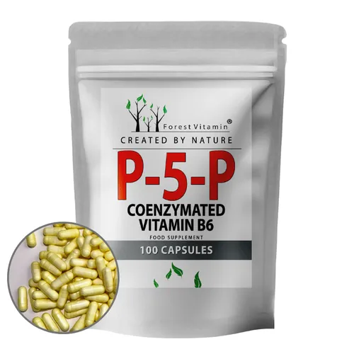 Vitamin B6 18mg (P-5-P) - 100 Kapseln - Pyridoxal-5-phosphat - Forest Vitamin