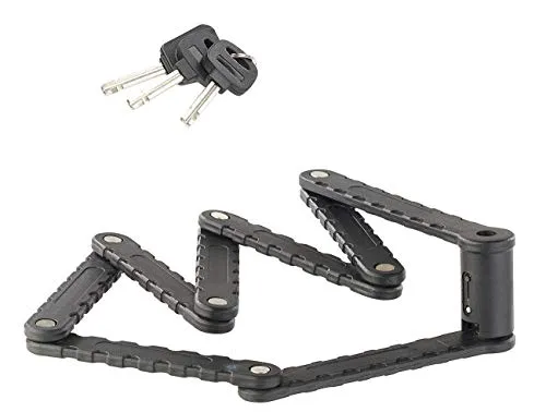 AGT Fahrradschlösser: Fahrrad- & Motorrad-Faltschloss, 3,5-mm-Stahl, 97 cm, Rahmenhalterung (Radschloss, Fahrradfaltschloss, Scooter)